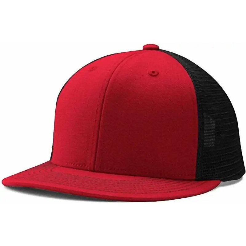 Champro HC5 Performance Trucker Snapback – Scarlet Black Scarlet