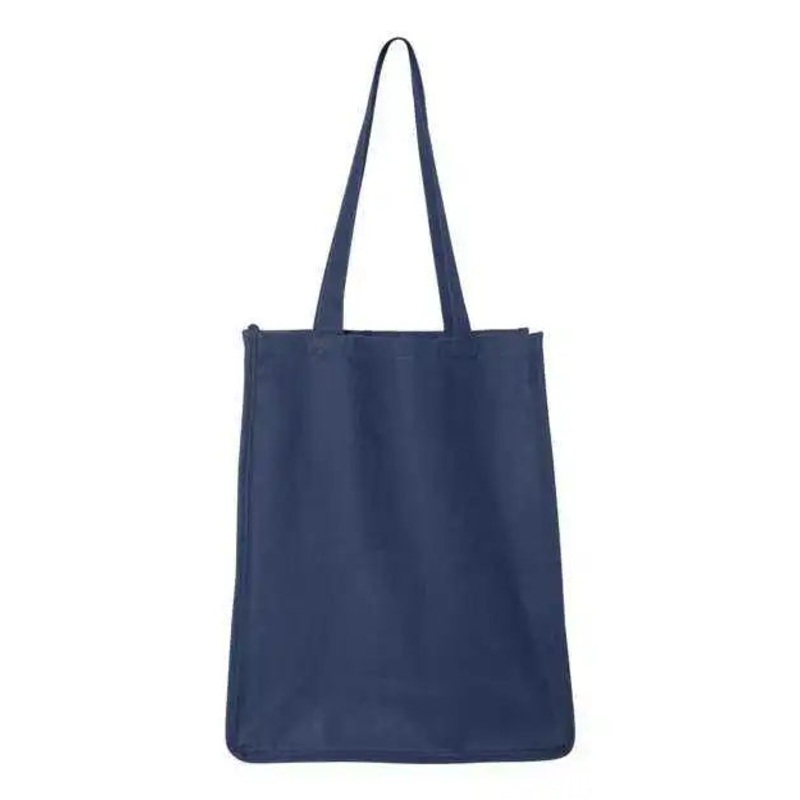 Q-Tees Q125400 27L Jumbo Shopping Bag – Navy
