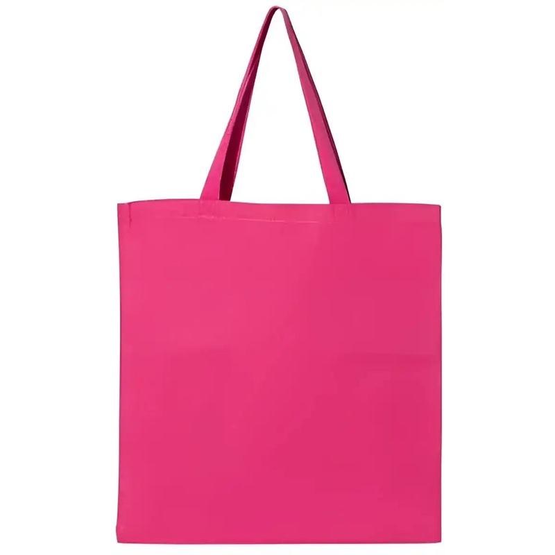 Q-Tees Q800 Promotional Tote – Hot Pink