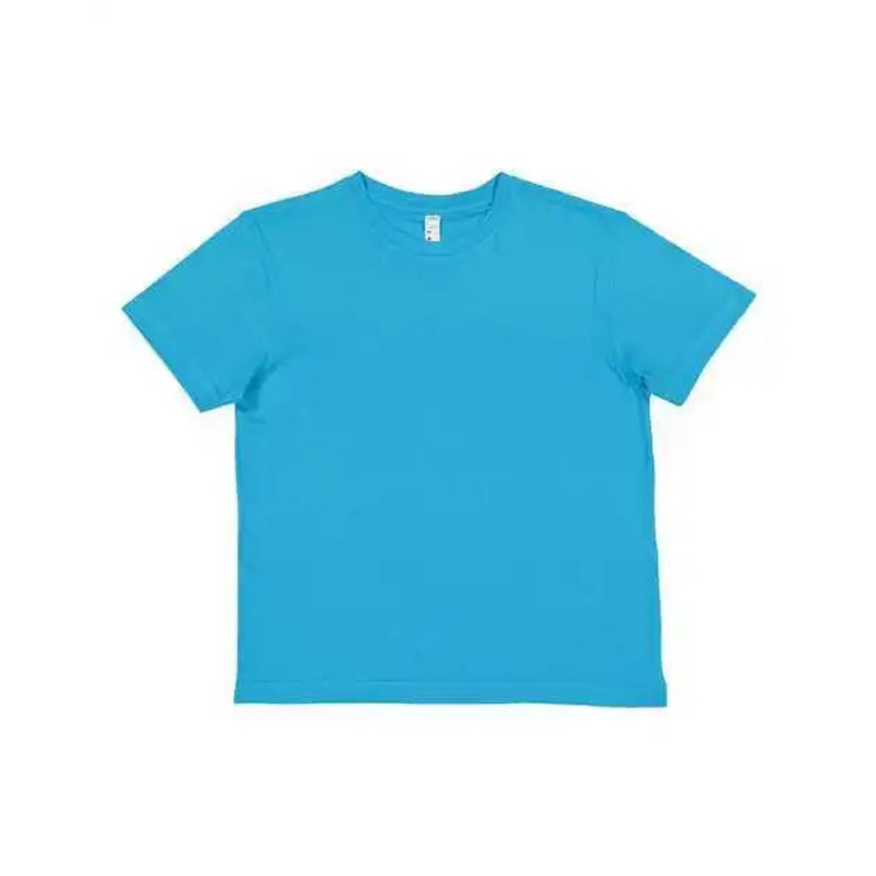 Lat 6101 Youth Fine Jersey Tee – Turquoise