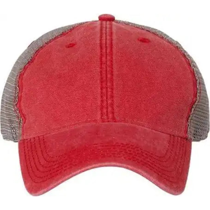 Legacy DTA Dashboard Trucker Cap – Scarlet Red Grey