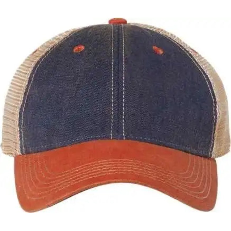 Legacy OFA Old Favorite Trucker Cap – Navy Orange Khaki