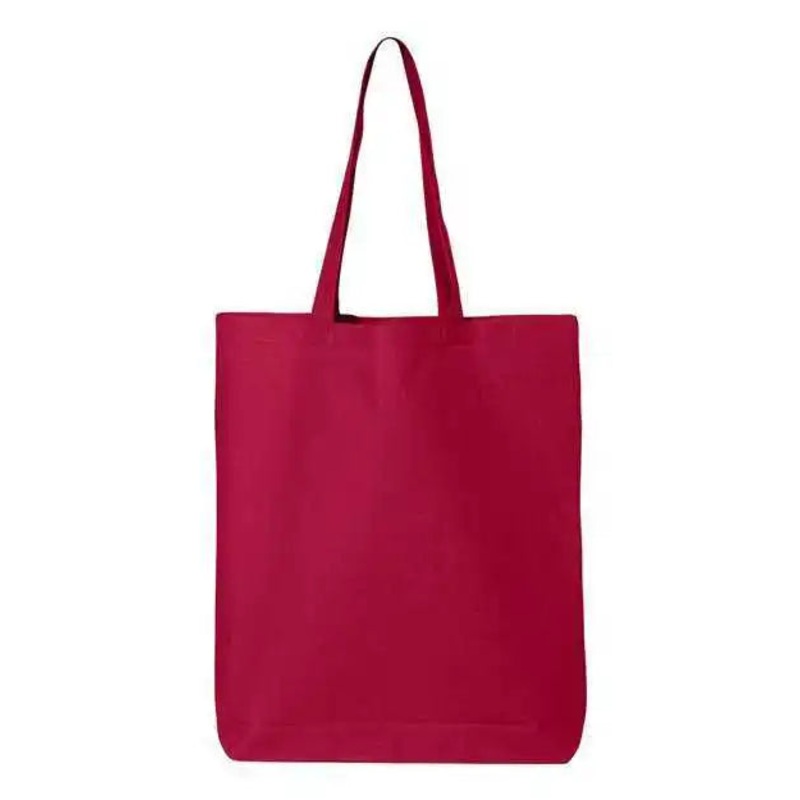 Q-Tees QTBG 12L Economical Tote – Red