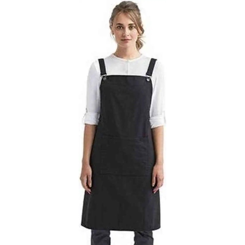 Artisan Collection by Reprime RP129 Cross Back Barista Apron – Black