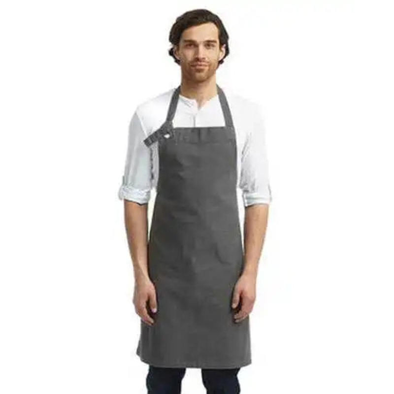 Artisan Collection by Reprime RP130 Unisex Calibre Heavy Cotton Canvas Bib Apron – Dark Gray