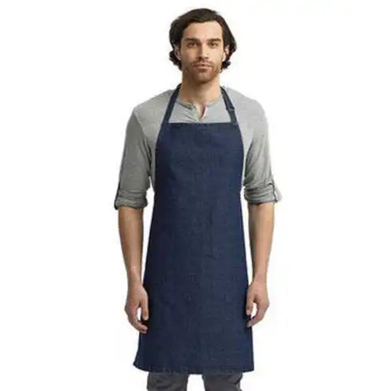 Artisan Collection by Reprime RP150 Colours Sustainable Bib Apron – Indigo Denim