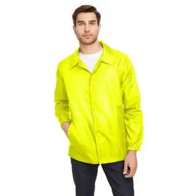Team 365 TT75 Adult Zone Protect Coaches Jacket – Safety Yellow