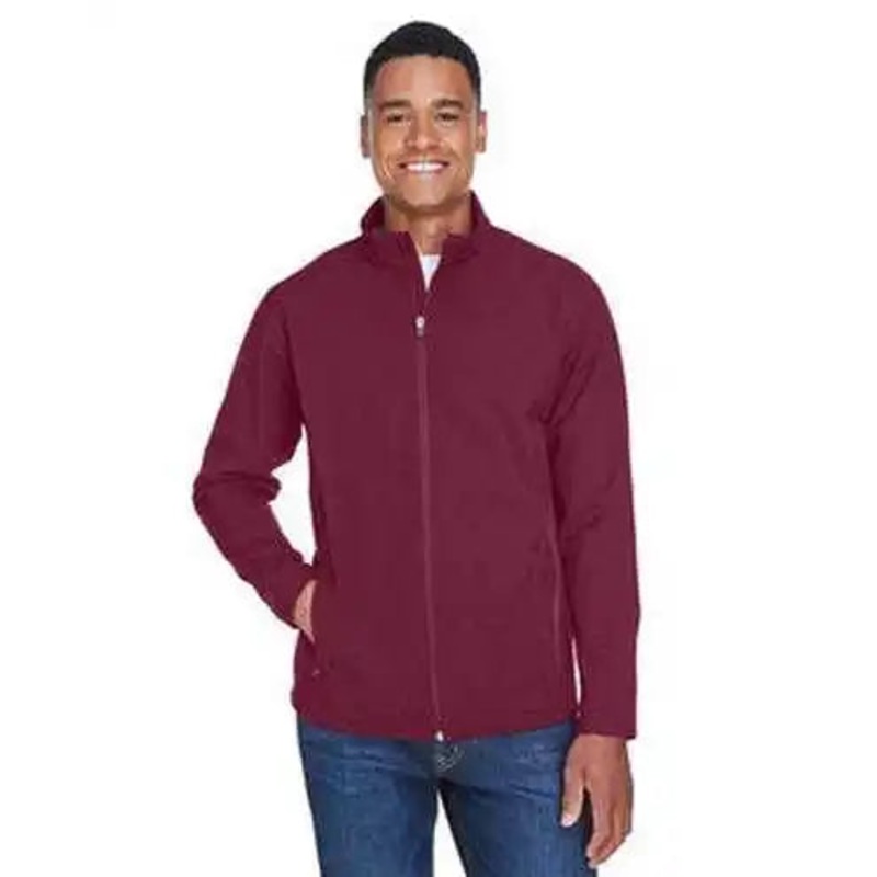 Team 365 TT80 Men’s Leader Soft Shell Jacket – Sport Maroon