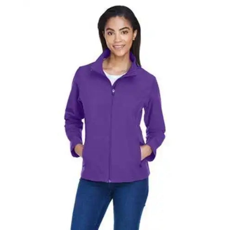 Team 365 TT80W Ladies’ Leader Soft Shell Jacket – Sport Purple