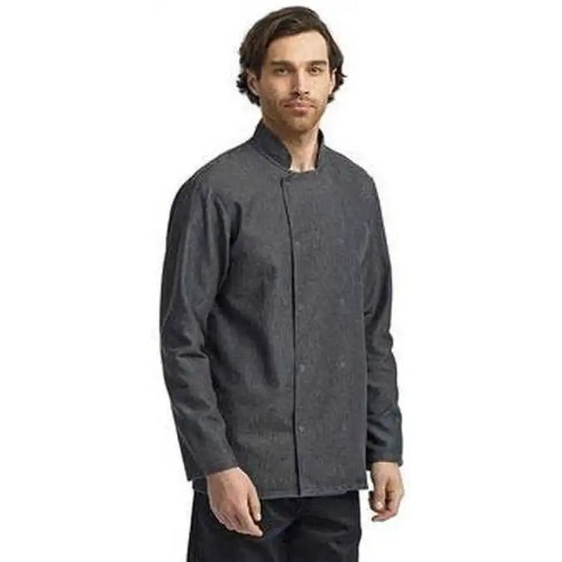 Artisan Collection by Reprime RP660 Unisex Denim Chef’s Coat – Black Denim