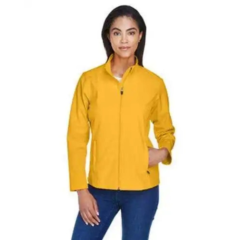 Team 365 TT80W Ladies’ Leader Soft Shell Jacket – Sport Athletic Gold