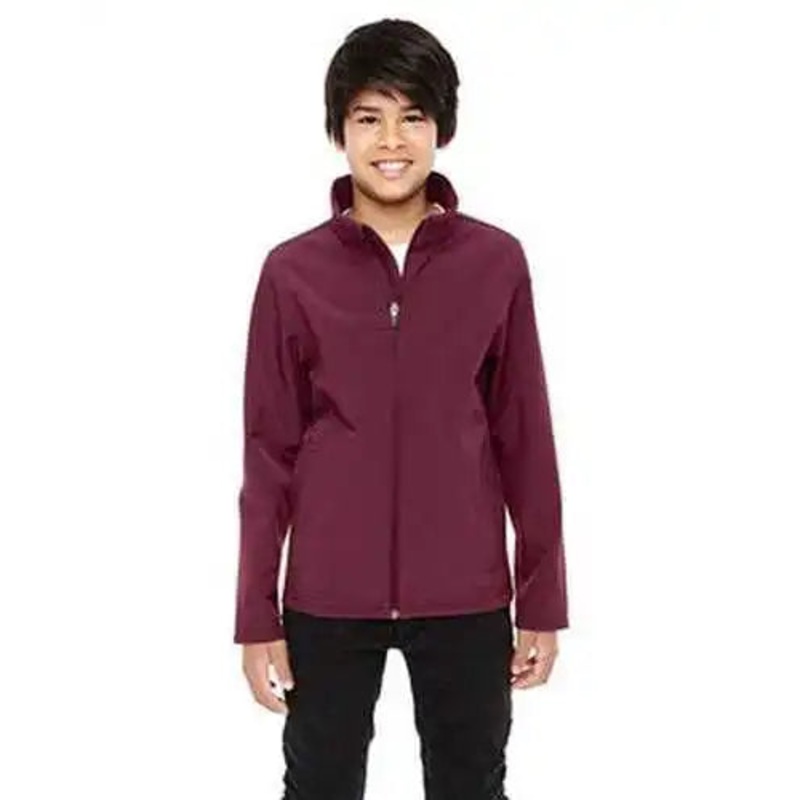 Team 365 TT80Y Youth Leader Soft Shell Jacket – Sport Maroon