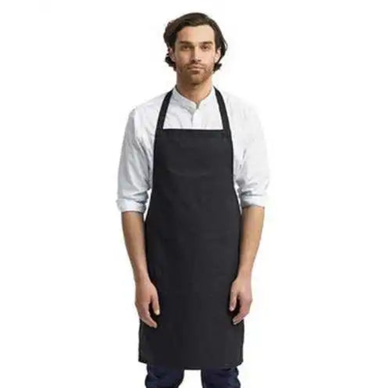 Artisan Collection by Reprime RP102 Organic Cotton Bib Apron – Black