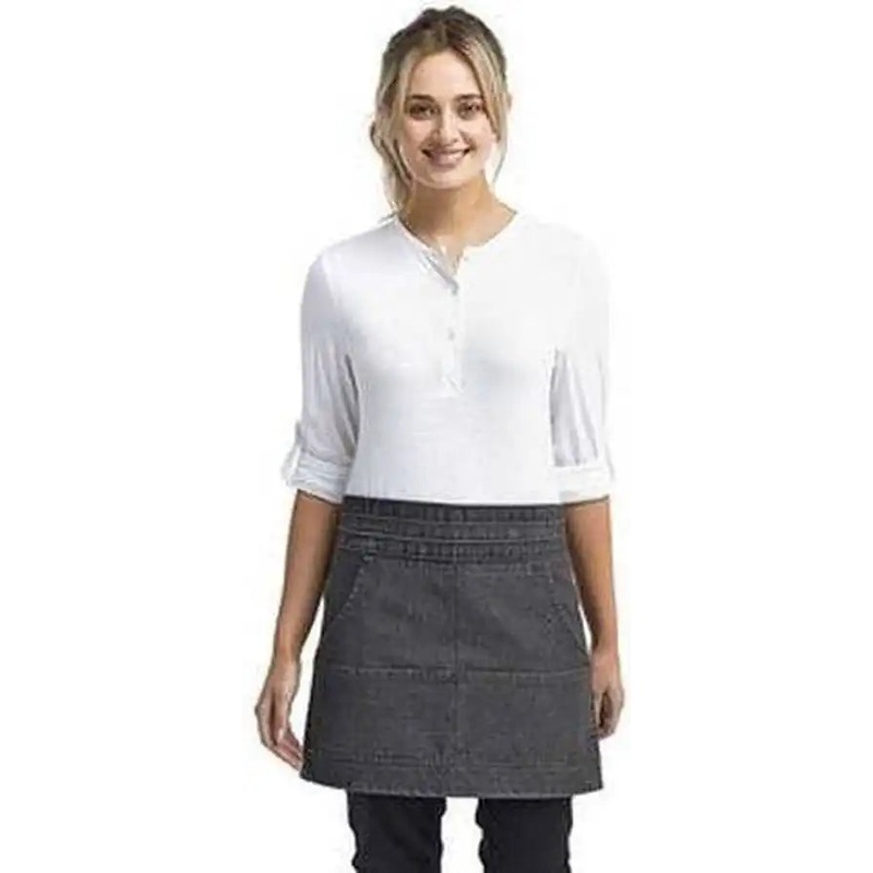 Artisan Collection by Reprime RP125 Unisex Jeans Stitch Denim Waist Apron – Black Denim