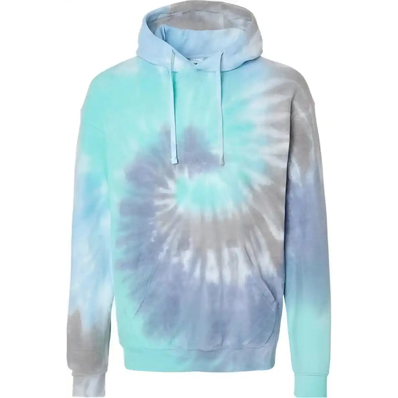 Colortone 8600 Tie-Dyed Cloud Fleece Hooded Sweatshirt – Glacier