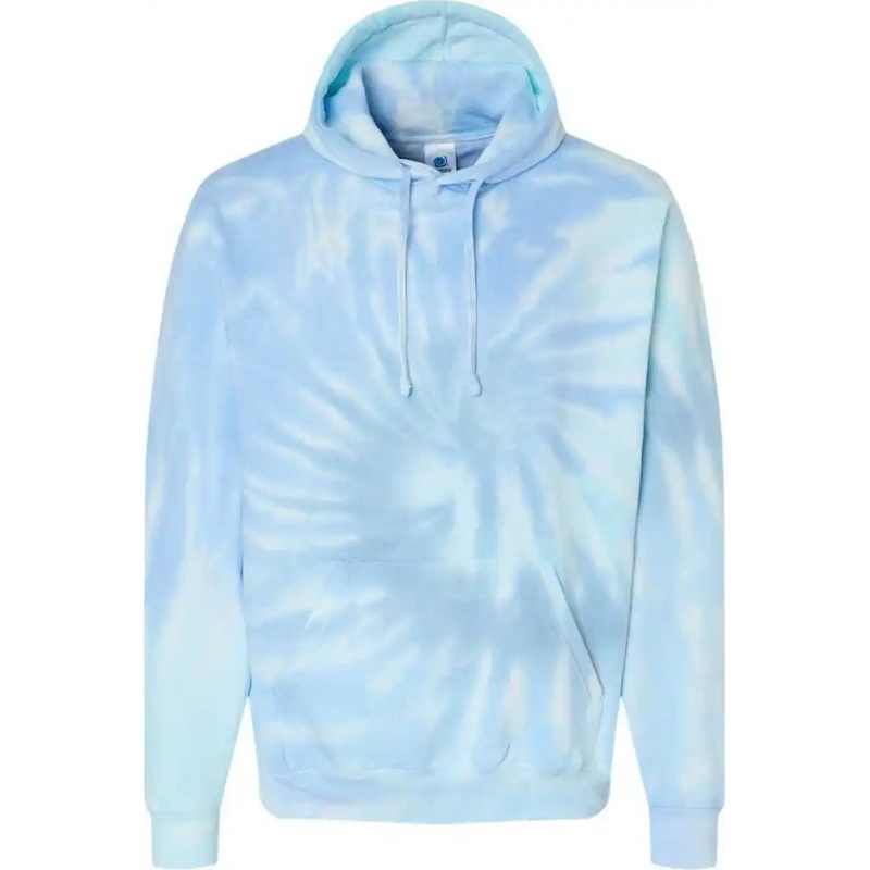 Colortone 8777 Tie-Dyed Hooded Sweatshirt – Lagoon