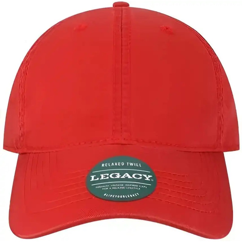 Legacy EZA Relaxed Twill Dad Cap – Scarlet