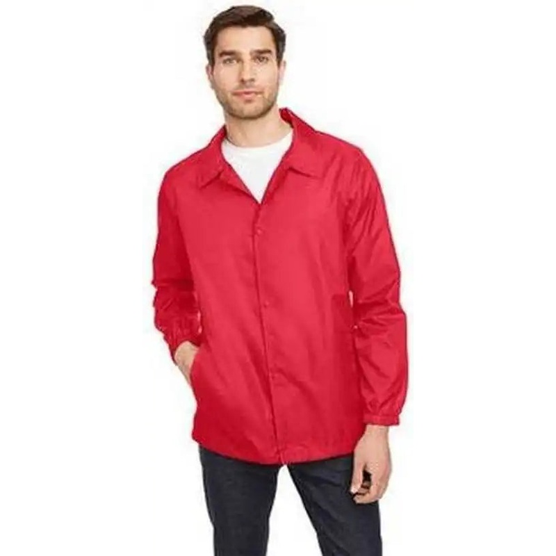 Team 365 TT75 Adult Zone Protect Coaches Jacket – Sport Red