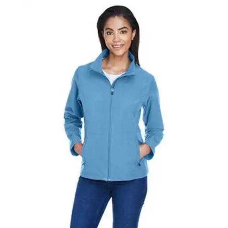 Team 365 TT80W Ladies’ Leader Soft Shell Jacket – Sport Light Blue
