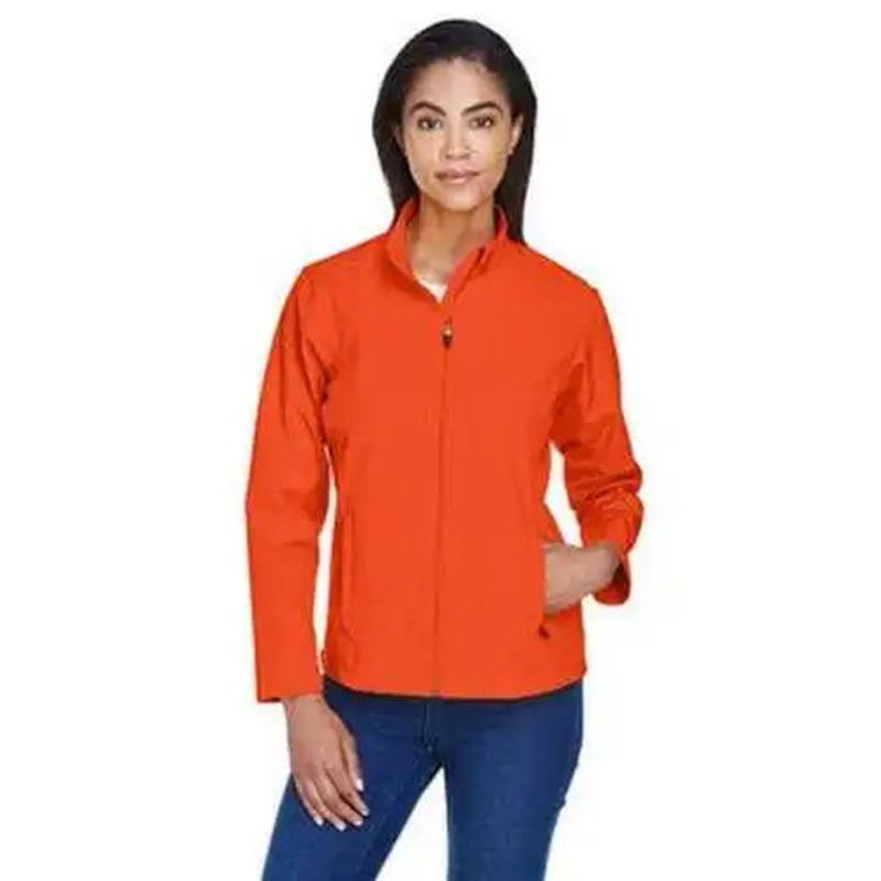 Team 365 TT80W Ladies’ Leader Soft Shell Jacket – Sport Orange