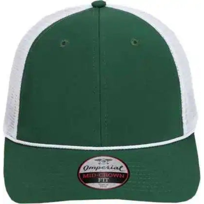 Imperial 7055 The Night Owl Performance Rope Cap – Forest White