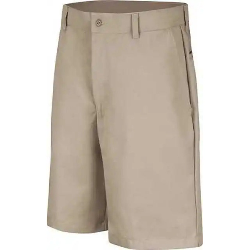 Red Kap PT26ODD Plain Front Shorts – Odd Sizes – Tan