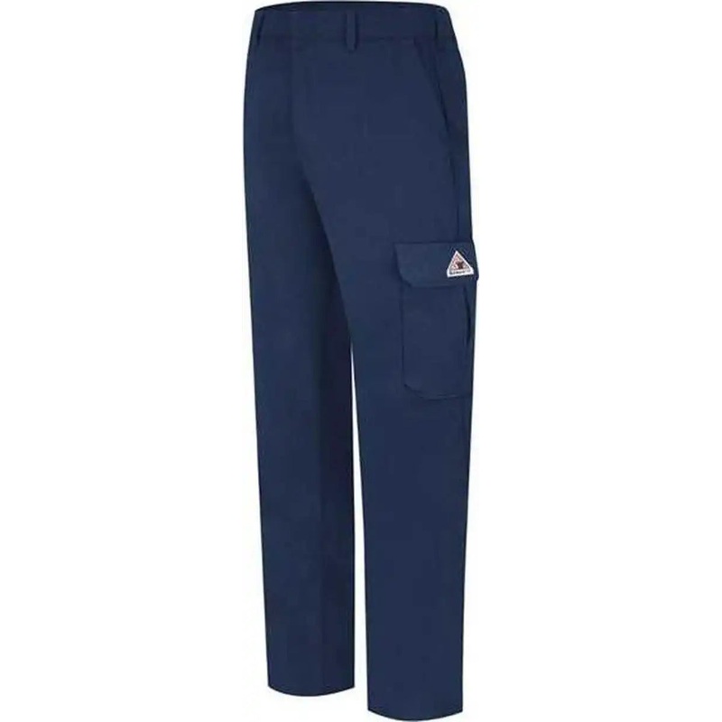 Bulwark PLC2EXT Cargo Pocket Work Pants – ComforTouch – Extended Sizes – Navy – 34I