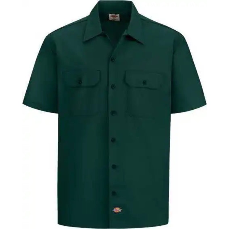 Dickies 2574L Short Sleeve Work Shirt – Long Sizes – Hunter Green