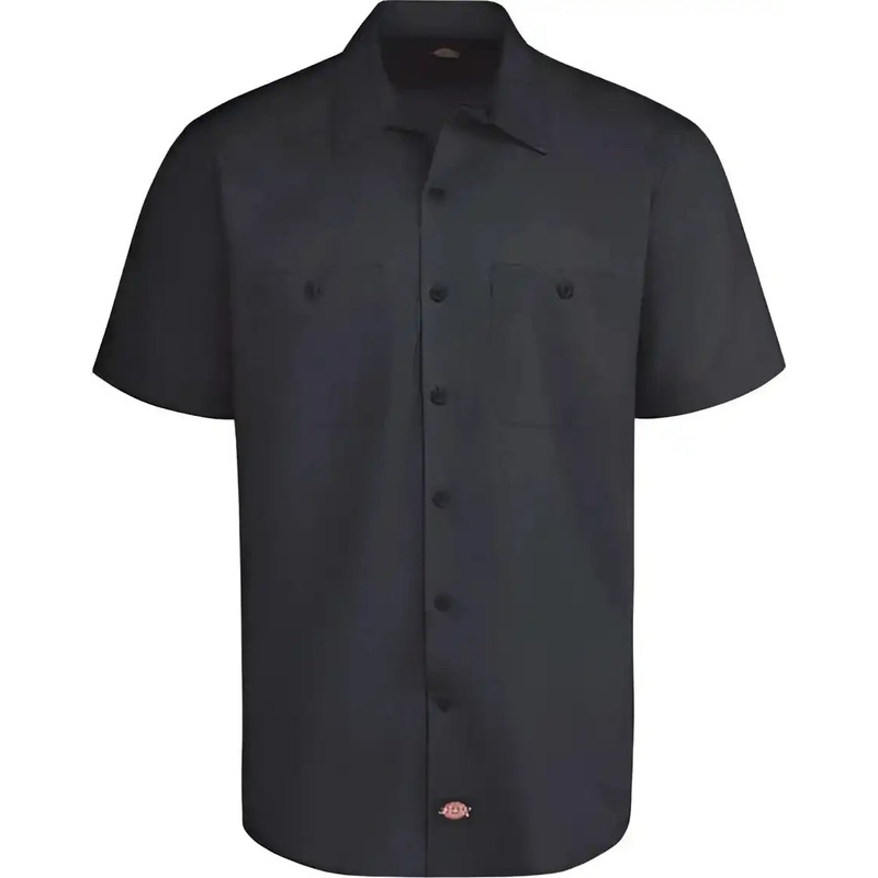 Dickies LS51L Industrial Worktech Ventilated Short Sleeve Work Shirt – Long Sizes – Dark Navy