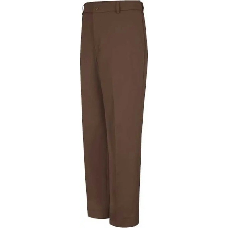 Red Kap PT20ODD Dura-Kap Industrial Pants Odd Waist Sizes – Brown – 32I