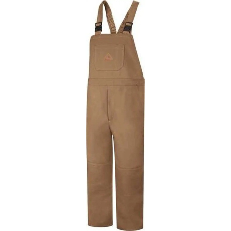 Bulwark BLF8 Duck Unlined Bib Overall – EXCEL FR ComforTouch – Brown Duck