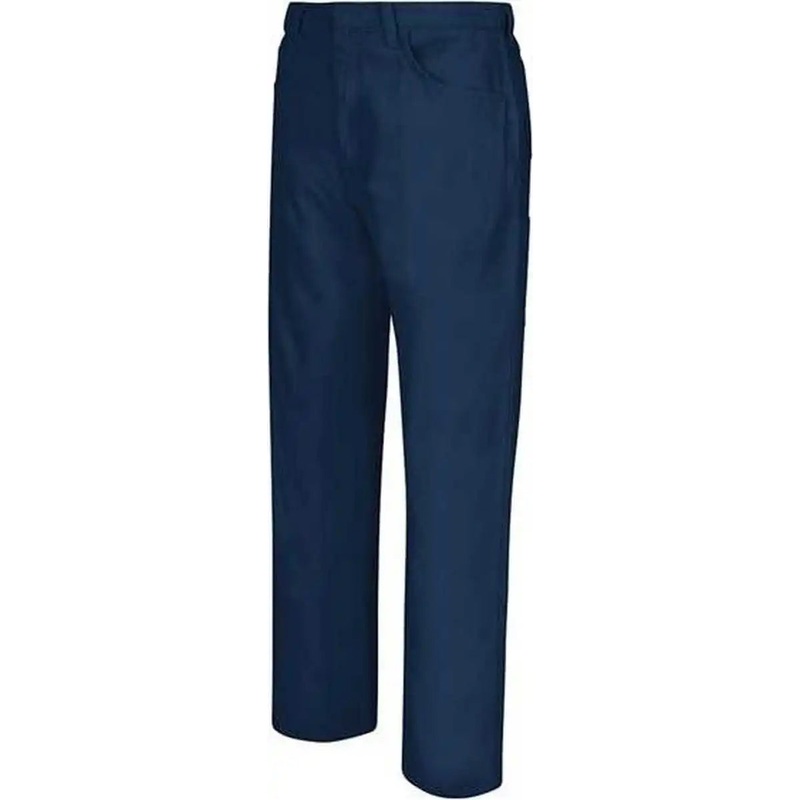 Bulwark PLJ6ODD Loose Fit Midweight Canvas Jean – EXCEL FR ComforTouch – 8.5 oz. –  Odd Sizes – Navy – 32I