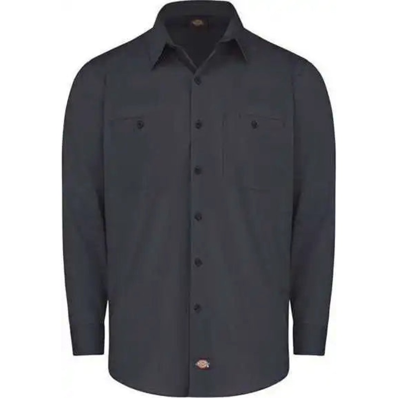 Dickies LL51L Industrial Worktech Ventilated Long Sleeve Work Shirt – Long Sizes – Dark Navy