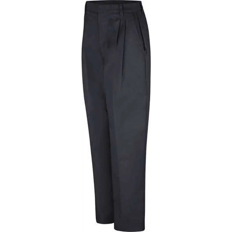 Red Kap PT39 Women’s Pleated Twill Slacks – Black