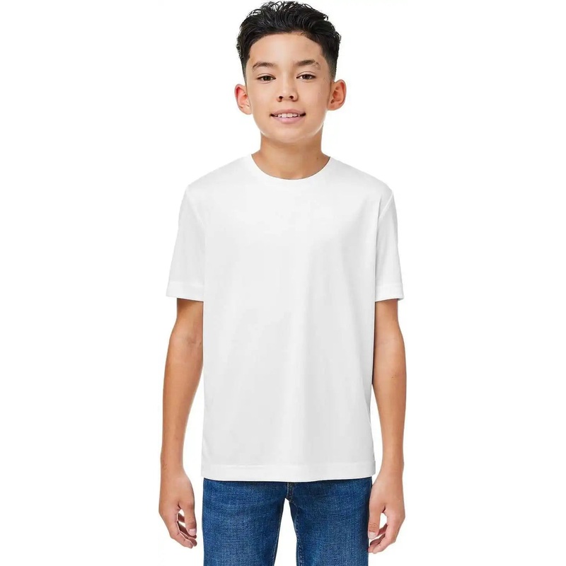 CORE365 CE10Y Youth Capital Performance T-Shirt – WHITE