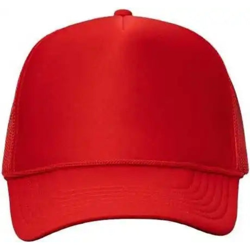 Valucap VC700 Foam Mesh-Back Trucker Cap – Red Red