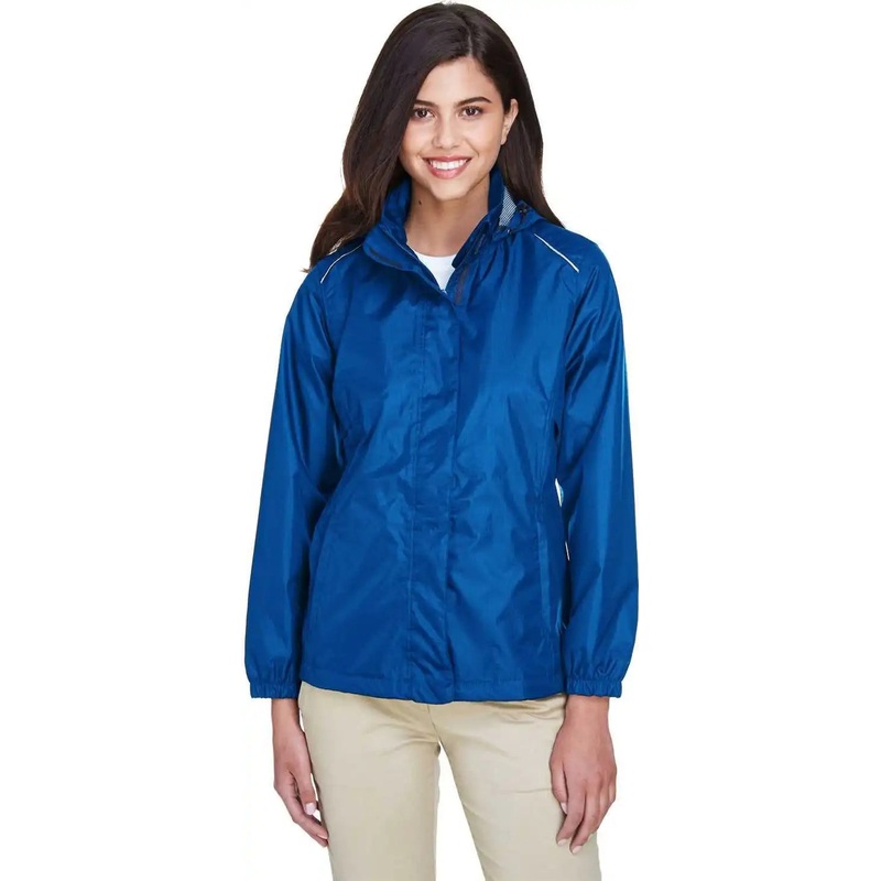 CORE365 78185 Ladies’ Climate Seam-Sealed Lightweight Variegated Ripstop Jacket – True Royal