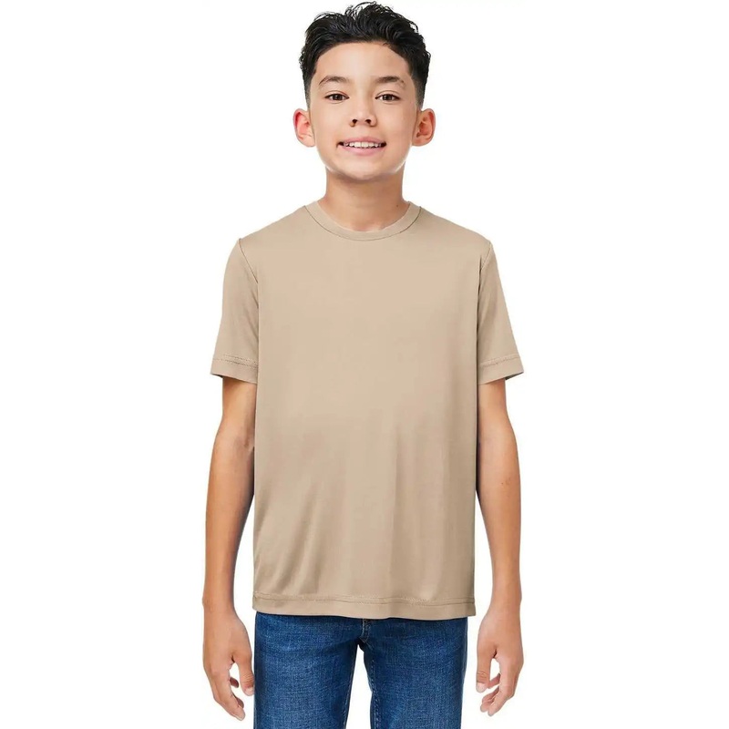 CORE365 CE10Y Youth Capital Performance T-Shirt – STONE
