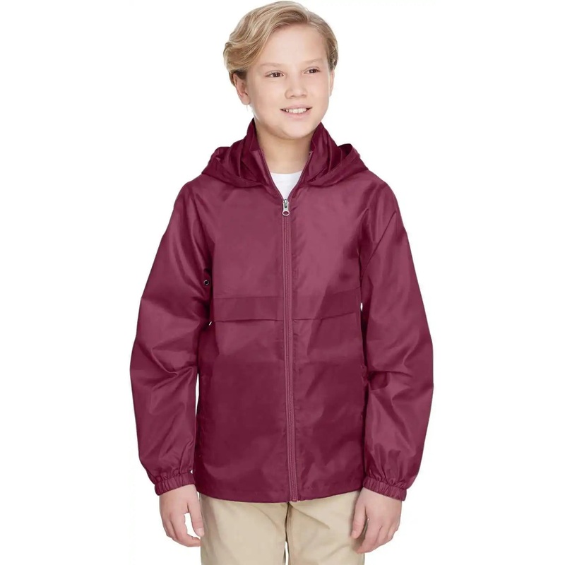 Team 365 TT73Y Youth Zone Protect Lightweight Jacket – Sport Maroon