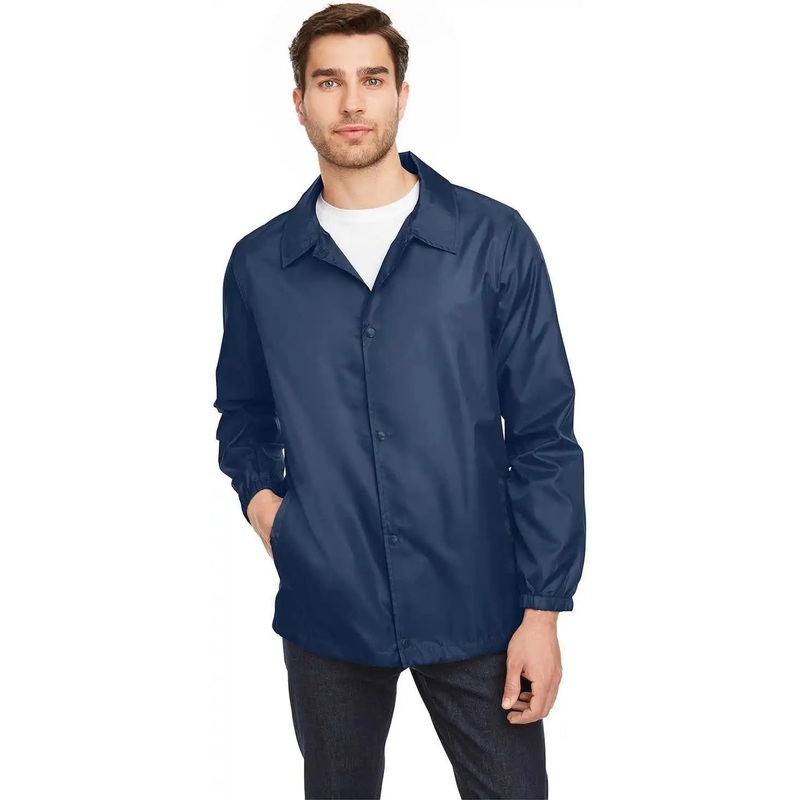Team 365 TT75 Adult Zone Protect Coaches Jacket – Sport Dark Navy
