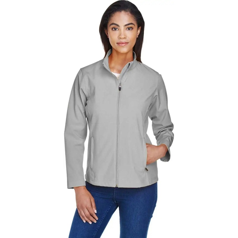 Team 365 TT80W Ladies’ Leader Soft Shell Jacket – Sport Silver