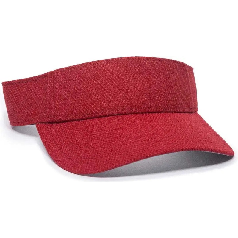 OC Sports CAGE75 Visor – Red|Red|6 7/8″ – 7 1/2″