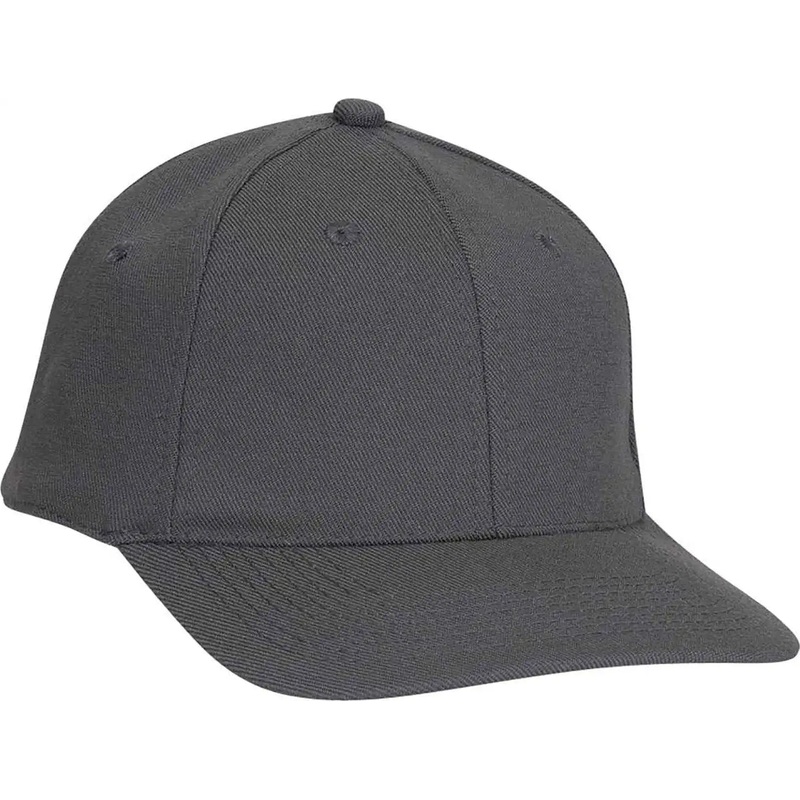 OTTO 11-194 Stretchable Wool Blend Low Profile Pro Style Cap – Charcoal Gray