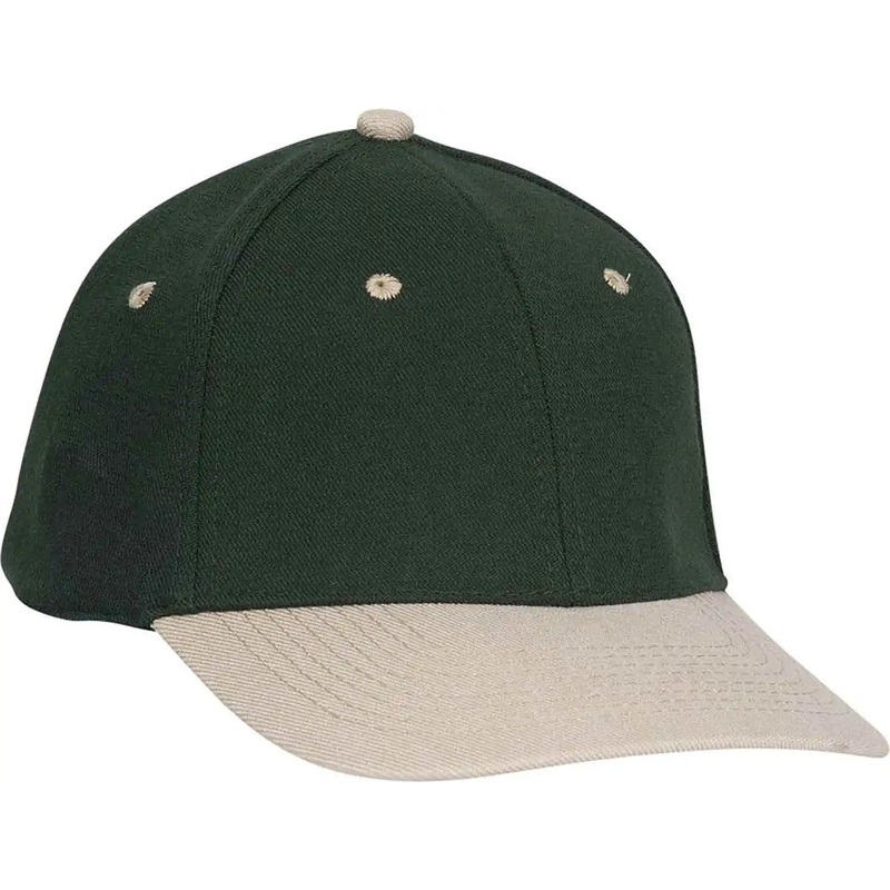 OTTO 11-194 Stretchable Wool Blend Low Profile Pro Style Cap – Khaki Dark Green