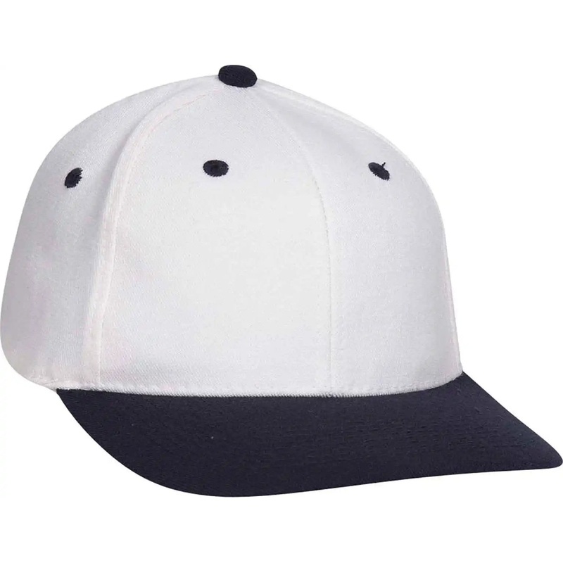 OTTO 11-194 Stretchable Wool Blend Low Profile Pro Style Cap – Navy White