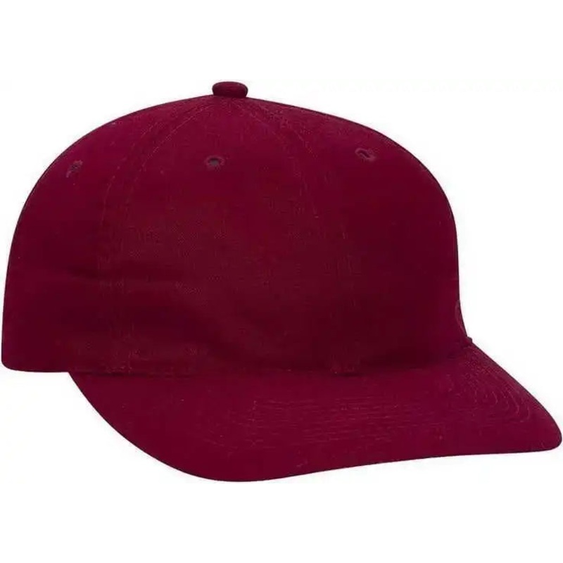 OTTO 18-016 Brushed Cotton Twill Low Profile Pro Style Cap – Burgandy Maroon