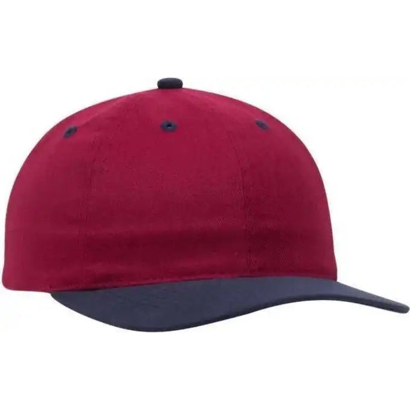 OTTO 18-017 Brushed Cotton Twill Low Profile Pro Style Seamed Front Panel without Buckram Cap – Navy Burgandy Maroon