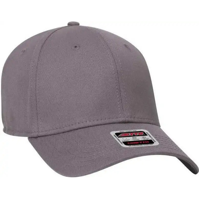 OTTO 19-1283 Comfy Fit 6 Panel Low Profile Baseball Cap – Charcoal