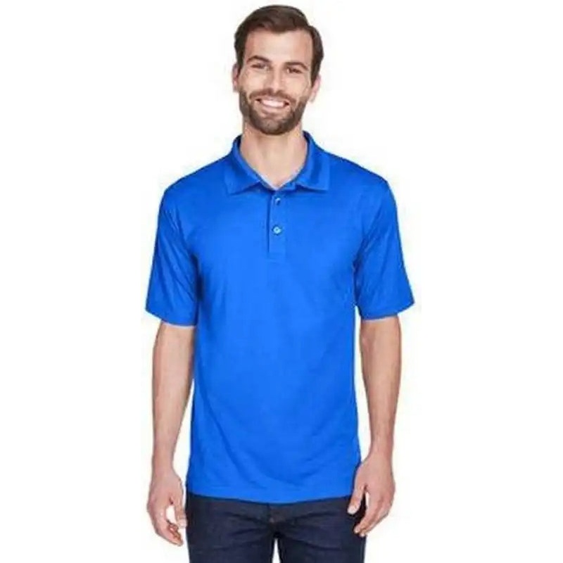 Ultraclub 8210T Men’s Tall Cool & Dry Mesh Pique Polo – Royal