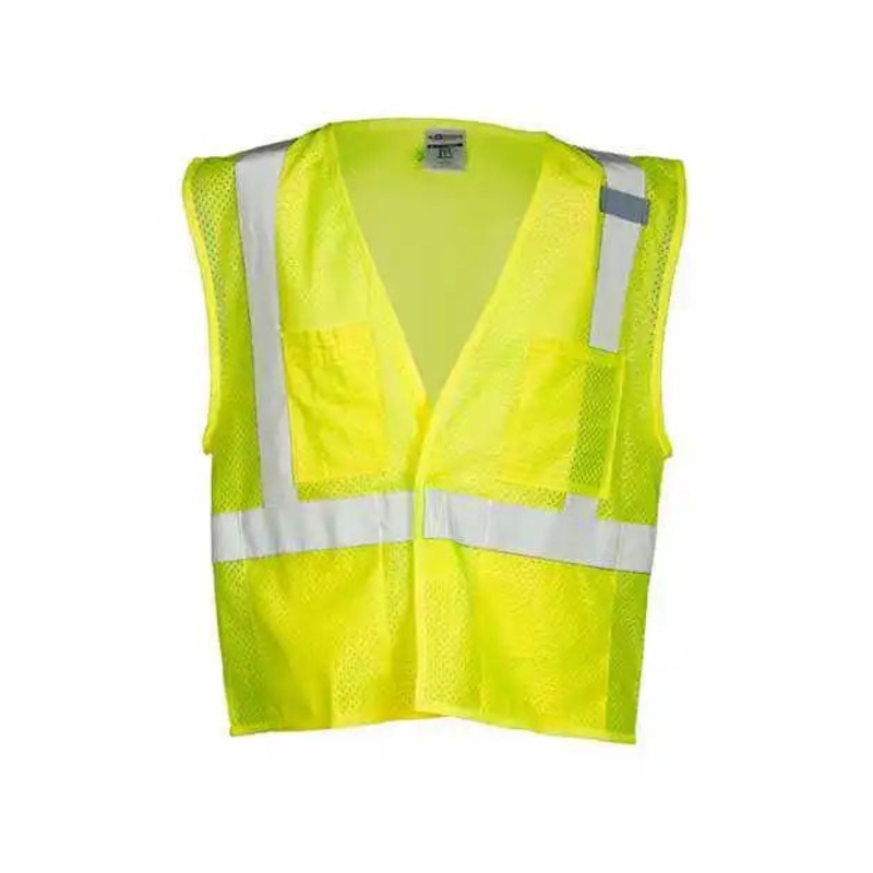 Kishigo 1083-1084 4 Pocket Hook and Loop Mesh Vest – Lime